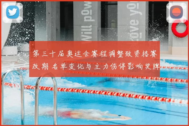 第三十届奥运会赛程调整致资格赛改期 名单变化与主力伤停影响奖牌争夺